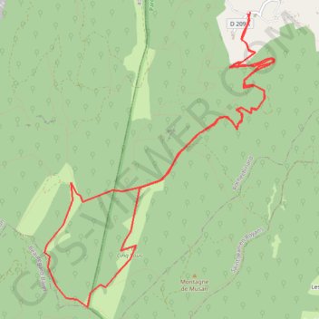 Pré de Cinq Sous - Rochechinard GPS track, route, trail