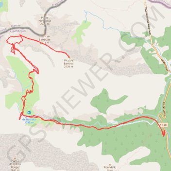Pic Barrosa GPS track, route, trail