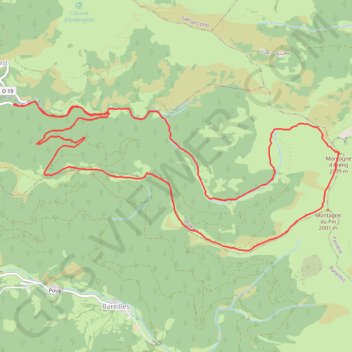 Montagne d'Areng GPS track, route, trail