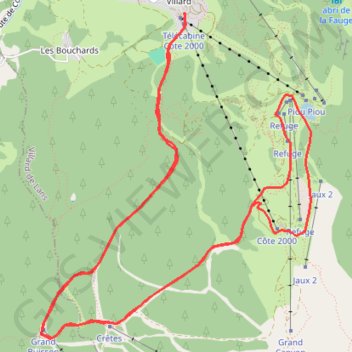 E11 Villard de Lans Option C GPS track, route, trail