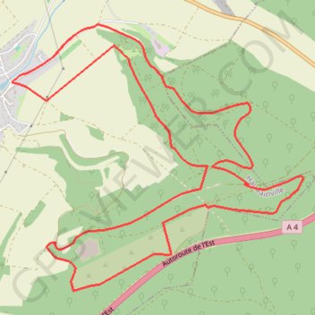 La Marjolaine - Haudainville GPS track, route, trail