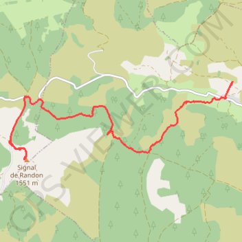 Randonnée au Signal (Margeride) GPS track, route, trail