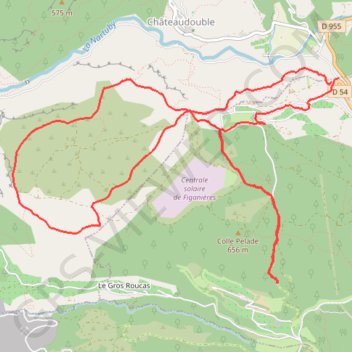 Rebouillon GPS track, route, trail