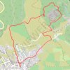 La carrière de marbre rouge dite Carrière du Roy GPS track, route, trail