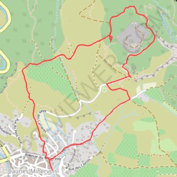 La carrière de marbre rouge dite Carrière du Roy GPS track, route, trail