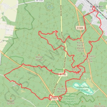 Bois-le-Roi GPS track, route, trail