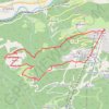 Des Coches par Crevallet - Praz Salvard - La Pierra à Monchavin GPS track, route, trail
