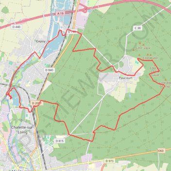 La Transgatinaise - Chalette-sur-Loing GPS track, route, trail