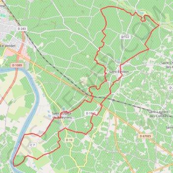 Saint-Émilion GPS track, route, trail