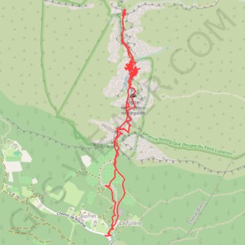 Les Gorges du Régalon GPS track, route, trail