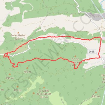 Mazaugues - Glacière Pivaut GPS track, route, trail
