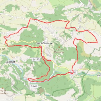 Sancy - Farges - Secteur Saint-Nectaire GPS track, route, trail