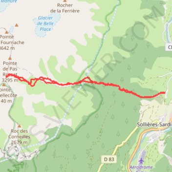 Col de la Faculta GPS track, route, trail