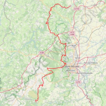 Ébreuil > Mont Dore GPS track, route, trail