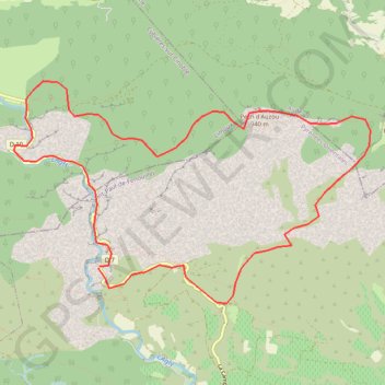 Pech d'Auroux GPS track, route, trail