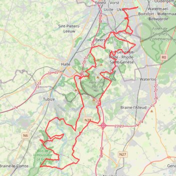 Hilly Route GPS track, route, trail