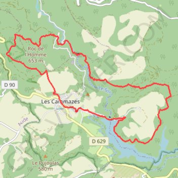 Foret de l'Aiguilles - Les Cammazes GPS track, route, trail