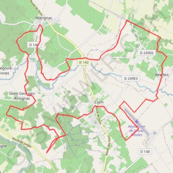 Chadenac GPS track, route, trail