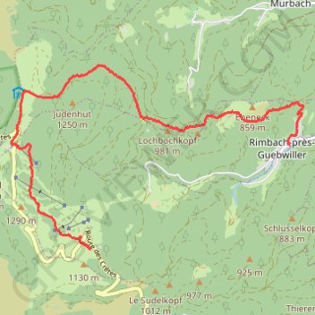 Rimbach - Auberge du Grand Ballon GPS track, route, trail