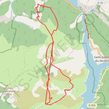 La baume de castellane GPS track, route, trail