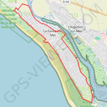 Le littoral fautais GPS track, route, trail
