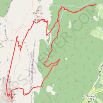 Tour du Grand Som depuis les Reys par les 120 lacets (Chartreuse) GPS track, route, trail