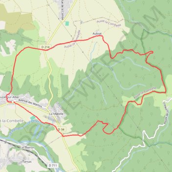La croix d'Auzat GPS track, route, trail
