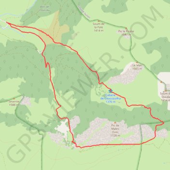 Tour du Pic de Males Ores GPS track, route, trail