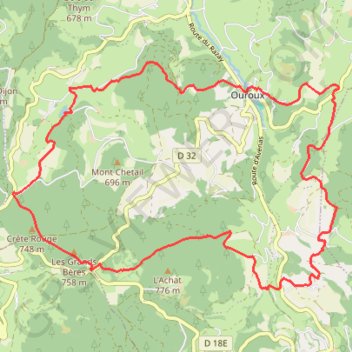 Circuit des sapins - Ouroux GPS track, route, trail