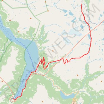 Aurland Landeveissykling GPS track, route, trail