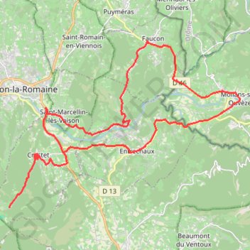 2018 Provence 4D day 1 GPS track, route, trail
