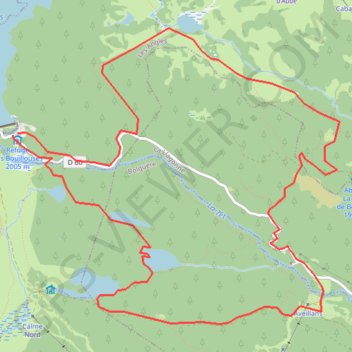 Boucle etang aude -pradella GPS track, route, trail