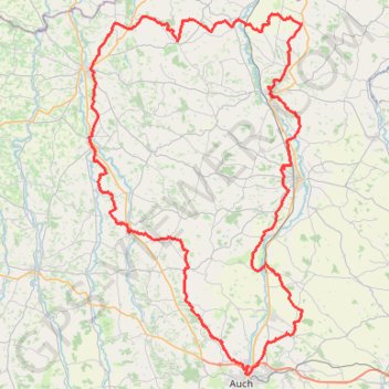 Tour de Gascogne (Gers) GPS track, route, trail