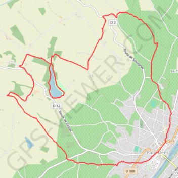 Le sentier du Lac des Lauzerals - Rabastens GPS track, route, trail