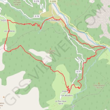 Circuit Enaux-Sussis GPS track, route, trail