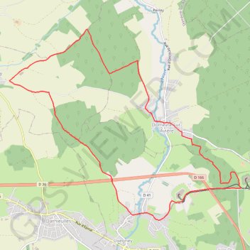 Circuit d'Uxegney GPS track, route, trail
