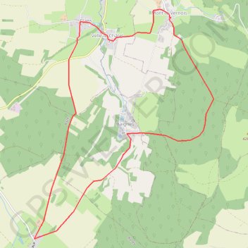 Mont le vernois-Clan-Rosey GPS track, route, trail