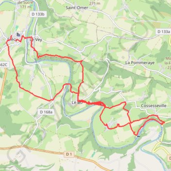 Suisse Normande Rochers des Parcs GPS track, route, trail
