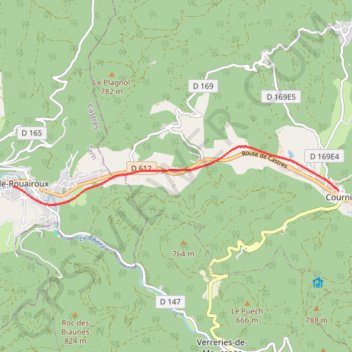 Voie Verte Mazamet - Bédarieux - Étape 4 GPS track, route, trail