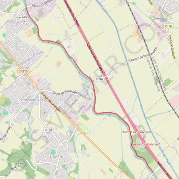 Canal du Midi - Écluse de Vic - Donneville GPS track, route, trail