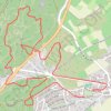 Duathlon parcours Course à pied GPS track, route, trail