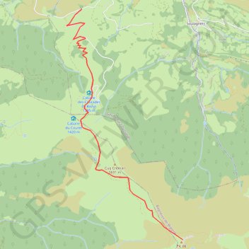 Pic de l'Oussouet GPS track, route, trail