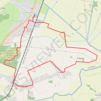 Circuit du Haut-Brivet - Drefféac GPS track, route, trail