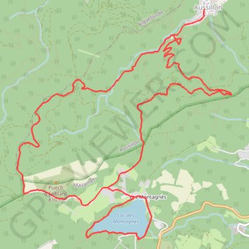 Le Puech d'Enblanc GPS track, route, trail
