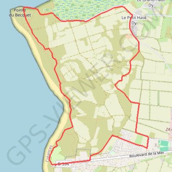 Créances (50710) GPS track, route, trail