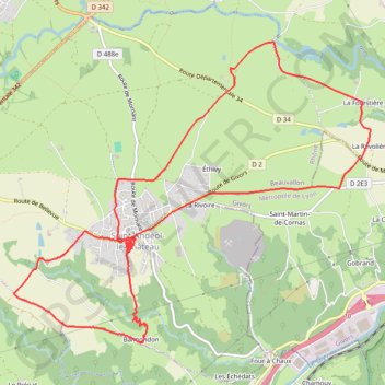 Saint-Andéol le Château GPS track, route, trail