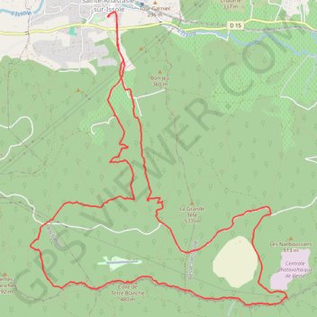 Anastasie Plateau des Thémes GPS track, route, trail