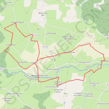 Brillevast (50330) GPS track, route, trail