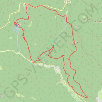 Autour du Nideck GPS track, route, trail