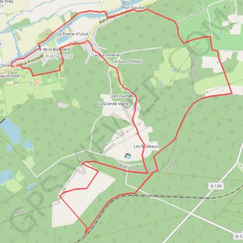 Circuit Rigny Ussé GPS track, route, trail